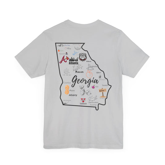 Georgia Map Unisex Jersey Tee - Southern Charm & Local Pride