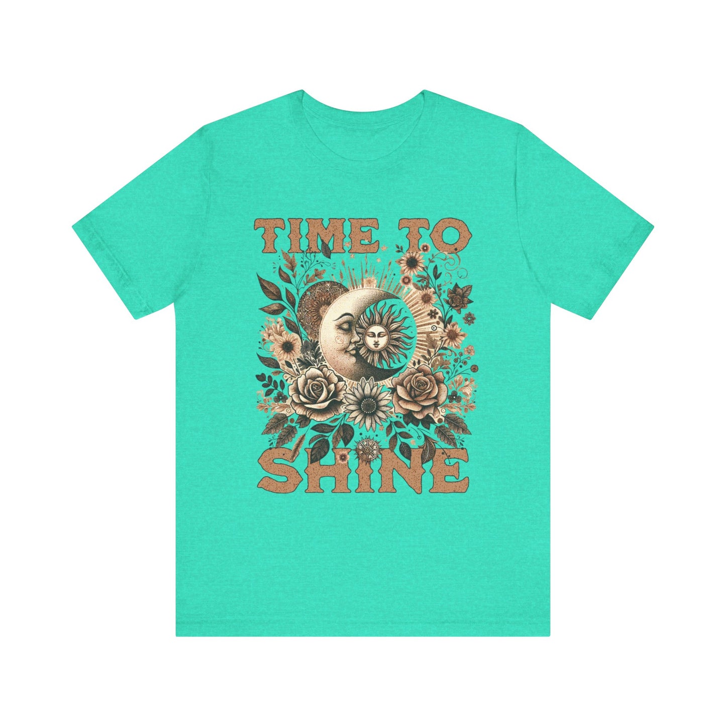 Sunshine Vibe Unisex Jersey Tee - 'Time To Shine' Graphic Shirt