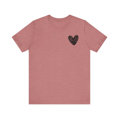 Inspirational Heart Tee - 'You Are Enough' Unisex Short Sleeve Shirt