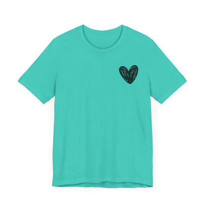 Inspirational Heart Tee - 'You Are Enough' Unisex Short Sleeve Shirt