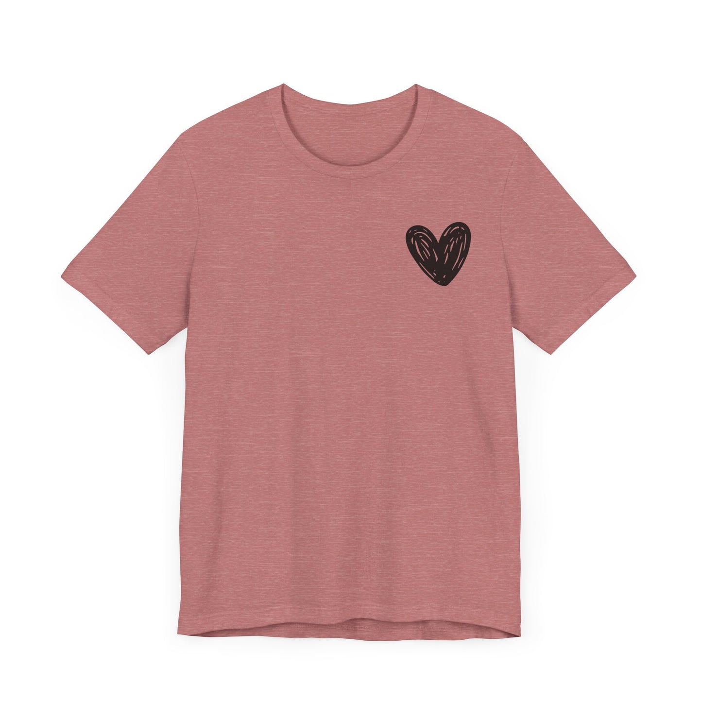 Inspirational Heart Tee - 'You Are Enough' Unisex Short Sleeve Shirt