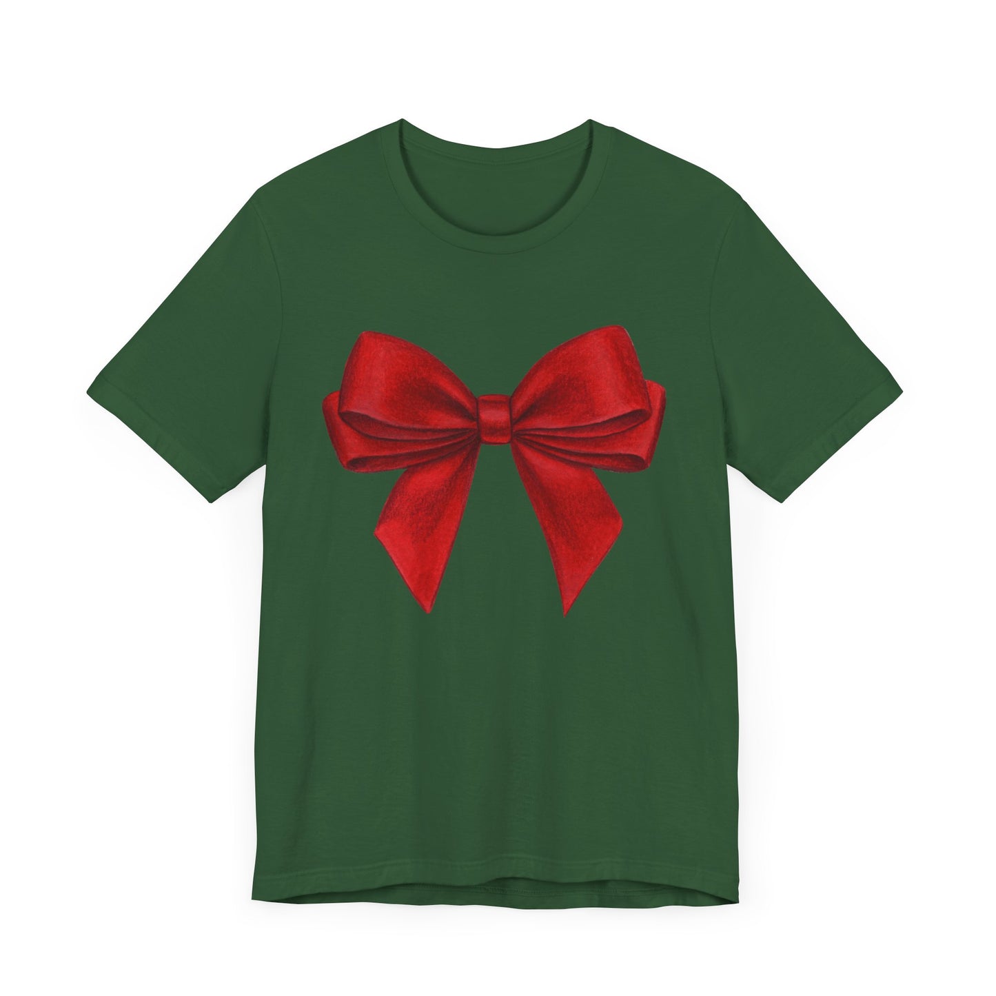 Festive Red Bow Unisex Tee