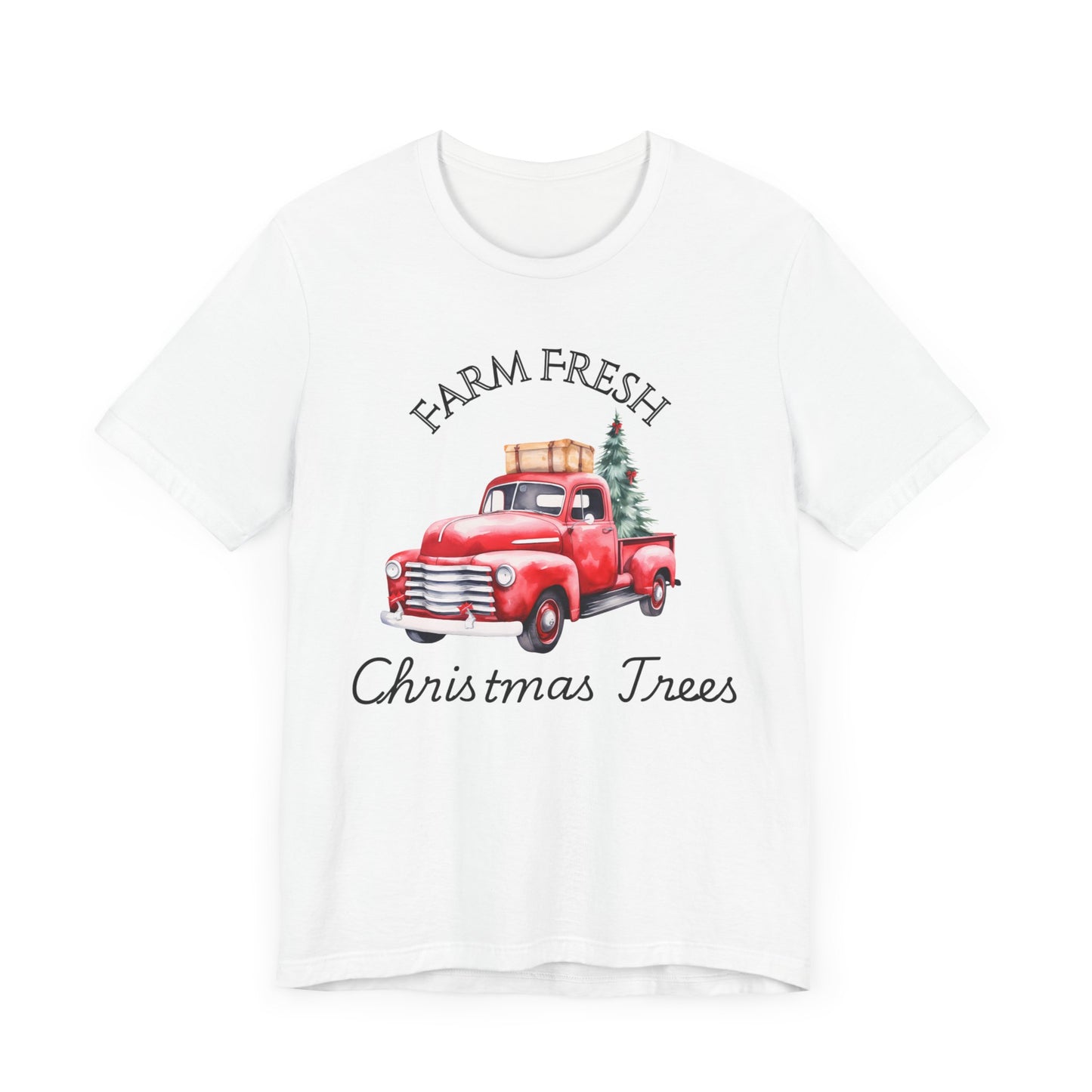 Farm Fresh Christmas Trees Unisex Jersey Tee