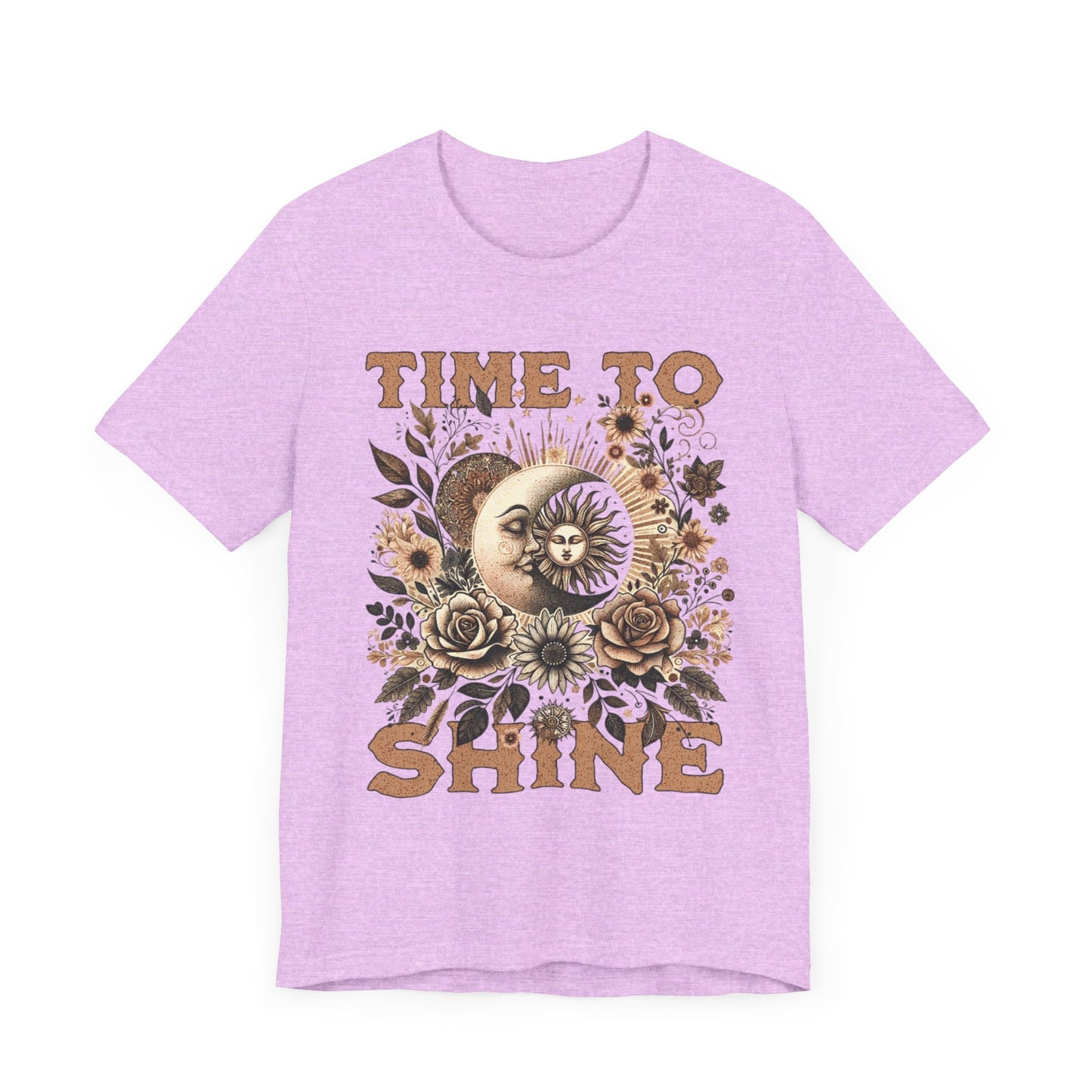 Sunshine Vibe Unisex Jersey Tee - 'Time To Shine' Graphic Shirt