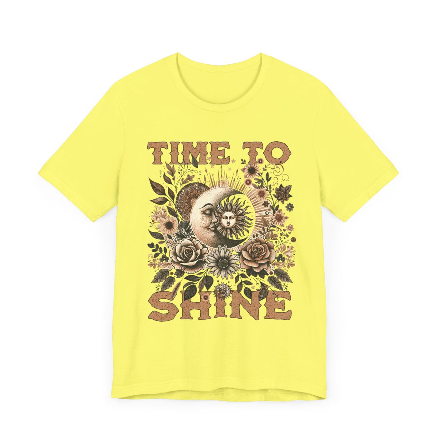 Sunshine Vibe Unisex Jersey Tee - 'Time To Shine' Graphic Shirt