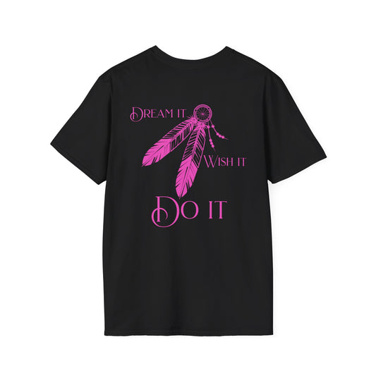 Dream Catcher Inspirational T-Shirt - 'Dream It, Wish It, Do It' Design