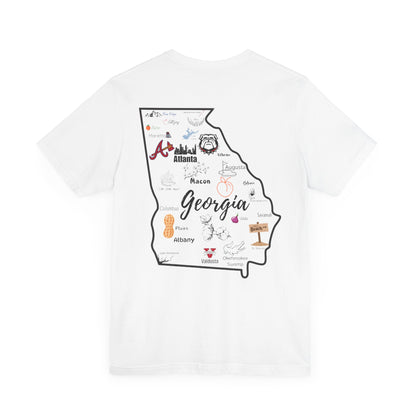 Georgia Map Unisex Jersey Tee - Southern Charm & Local Pride