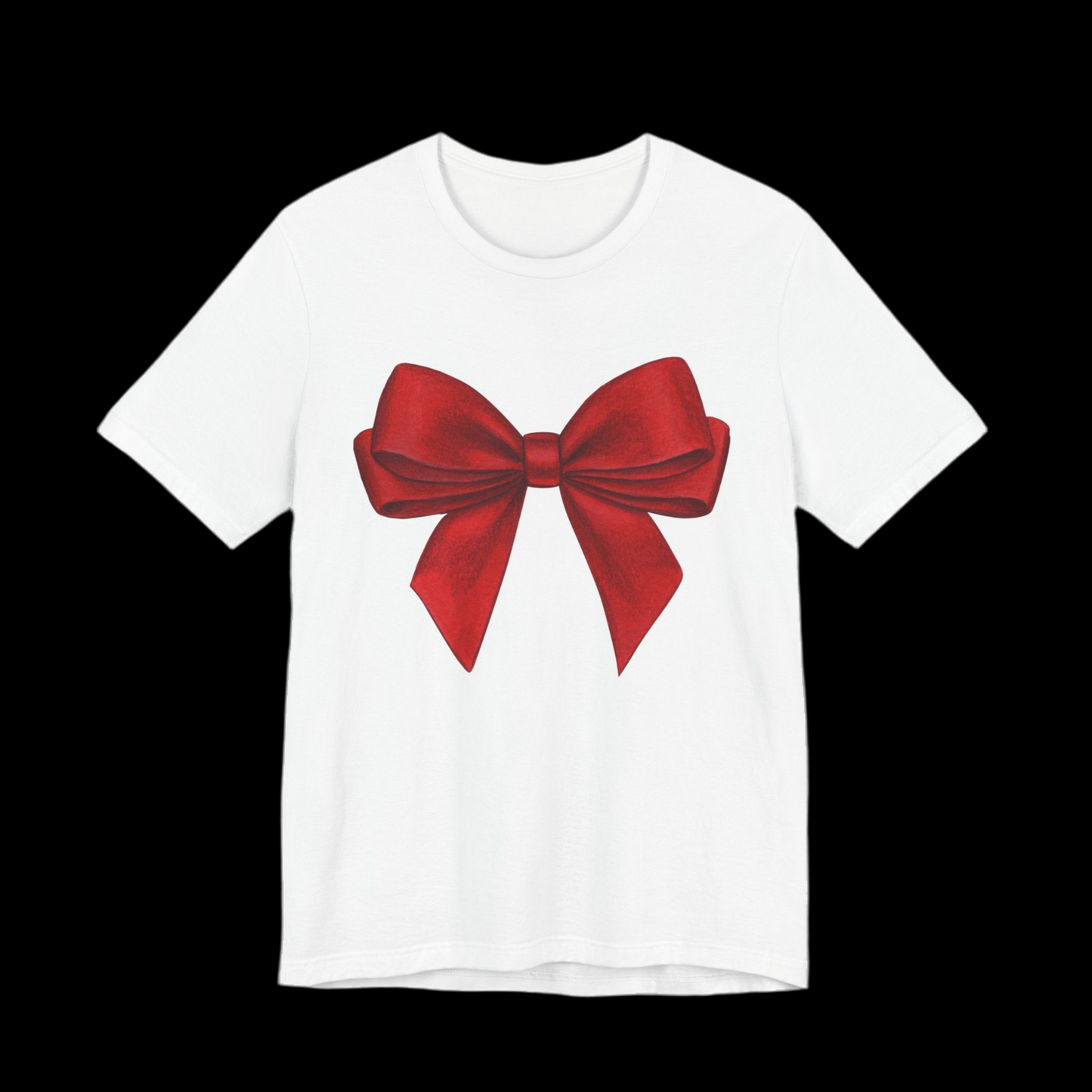 Festive Red Bow Unisex Tee