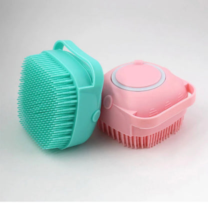 Pet shampoo brush